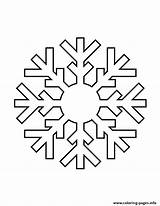 Coloring Stencil Snowflake Pages Printable sketch template