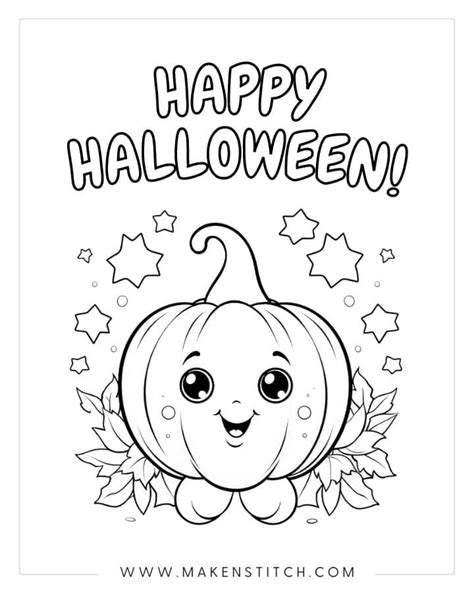 halloween coloring pages makenstitch