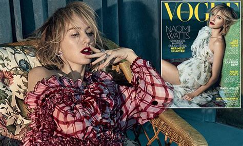naomi watts stuns on cover of vogue australia daily mail online