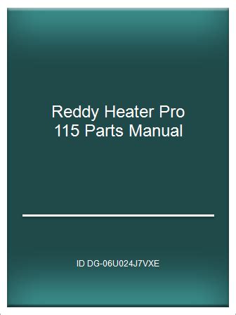 special  reddy heater pro  parts manual telegraph