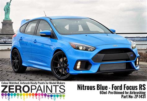 nitrous blue ford focus rs paint ml zp   paints