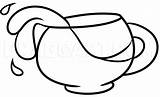 Drawing Dragoart Pot Coffee Print Coloring Tutorials Tutorial Visit Online sketch template