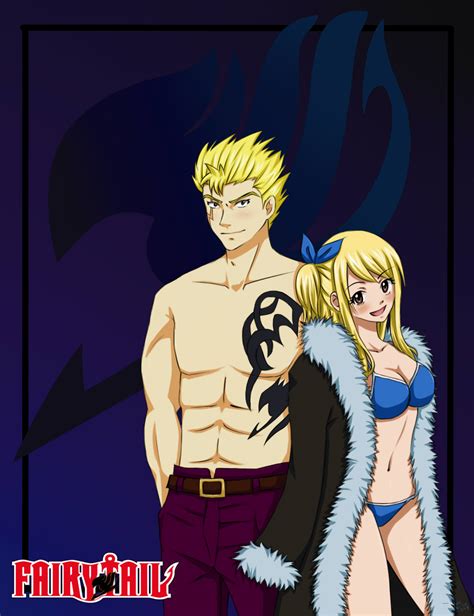 laxus x lucy by pgrasshopper7 on deviantart