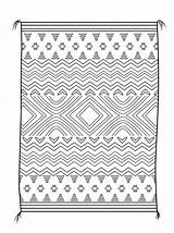 Navajo Blanket Manta Koc Quarto Kolorowanka Ausmalbild Kolorowanki Decke Ausmalen Druku Tudodesenhos Kategorii Categorías sketch template