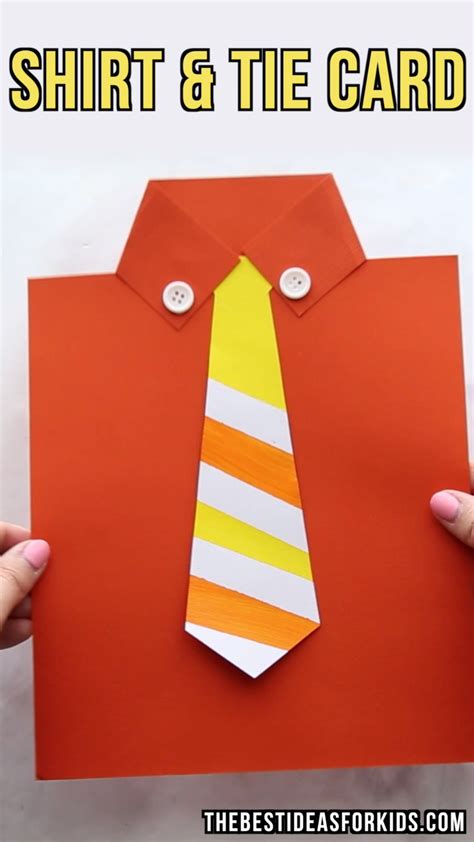 shirt  tie card template