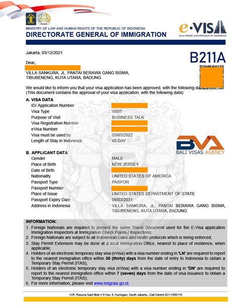 B211a Visa Indonesia Apply From Bali Visa Agency Trusted Agency