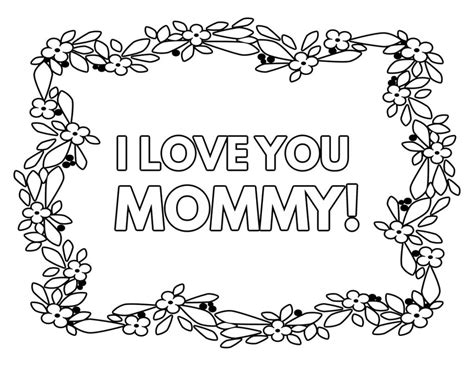 printable  love  mom coloring pages  mommy