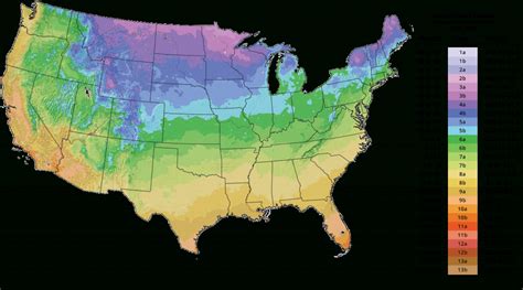 Map Of Planting Zones In United States Printable Map