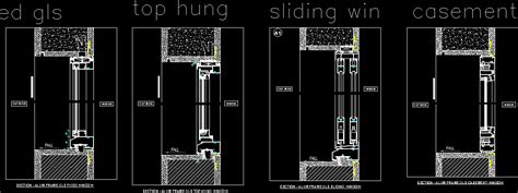 casement window cad block