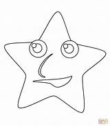 Coloring Pages Face Star sketch template