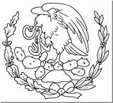 Coloring Mexican Arms Coat Popular sketch template