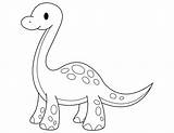 Brontosaurus Printable sketch template