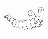 Coloring Pages Kids Printable Caterpillar Toddlers Easy Spring Print Crafts Bug Activities Colouring Worksheets Craft Worm Printables دوده Drawings Cute sketch template