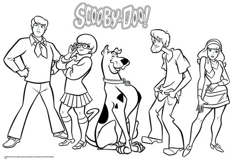 scooby doo gang coloring pages  getcoloringscom  printable