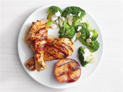 grilled spiced chicken and plums recipe food network