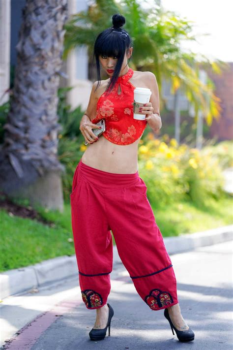 Bai Ling In A Red Floral Top Was Seen Out In West Hollywood 07 10 2020