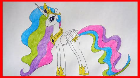 draw princess celestia   pony kak narisovat poni