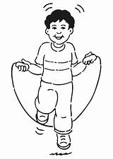 Skipping Rope Coloring Pages Large sketch template