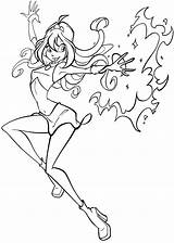 Winx Coloring Print Pages Color Kids Funny Justcolor sketch template