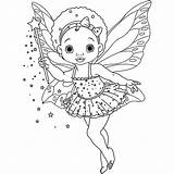 Fairy Coloring Pages Printable Fairies Little Wonder sketch template
