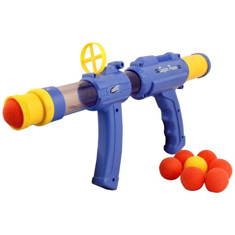 buy toyshine air  gunman soft ball bullet gun   foam ball bullets gun toy  kids blue