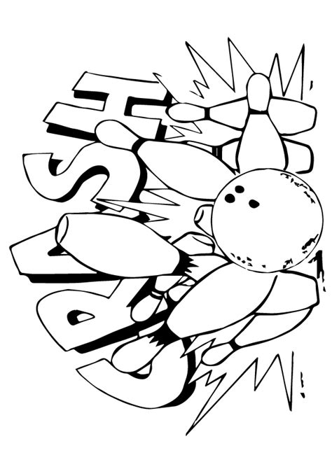 bowling coloring pages png  file