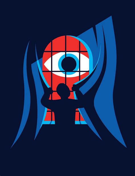 “big brother is watching you” illustration de l artiste francesco