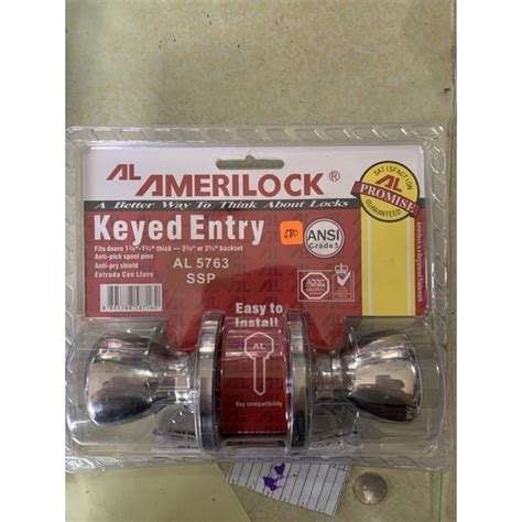 amerilock thx kwikset entrance door knob keyed entry hardware door electrical supply shopee