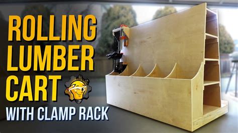 build  rolling plywood lumber storage cart