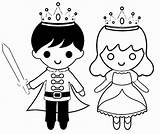 Prince Coloring Pages Princess Boy Girl Printable Outline Little Princes Drawing Boys Print Color Girls Getdrawings Getcolorings Books Popular Kid sketch template