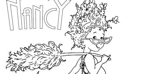 fancy nancy coloring pages coloring pages