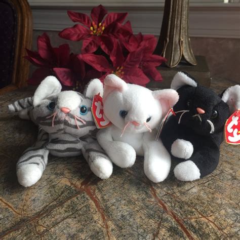 ty beanie babies ty cats vintage ty cats plush cats etsy cat plush
