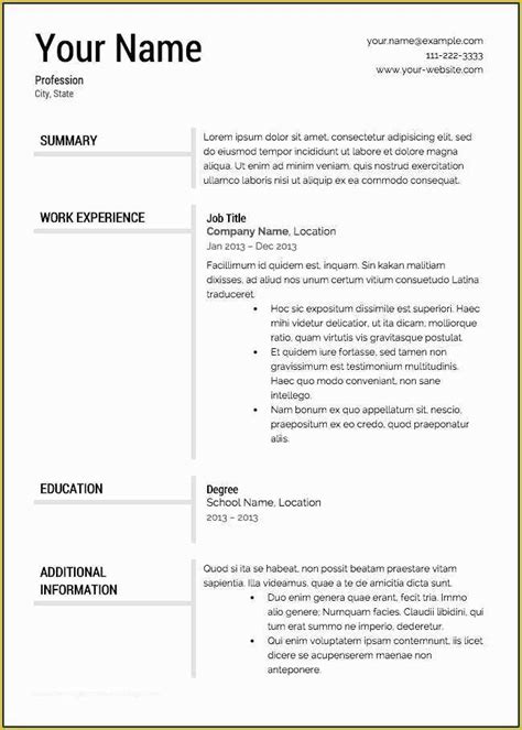 completely  printable resume templates printable resume templates