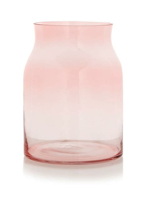 glazen vaas sturdy roze glazen vaas vazen woonaccessoires