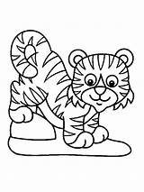 Selva Tigre Coloriage Harimau Escuelaenlanube Mewarna Kertas Colorier Kanak Halaman Cuyo Recursos Estos Alguno Existiera Excluido Alguna Desee Haiwan Tigers sketch template