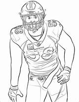 Coloring Pages Nfl Miller Von Ryan Printable Supercoloring Football Sports Matt Source Book sketch template