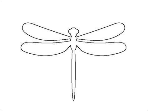 dragonfly templates crafts colouring pages  premium