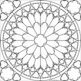 Coloring Window Rose Notre Dame Pages South Glass Stained Windows Buildings Important Going Them Great Over Mandala Sheets sketch template