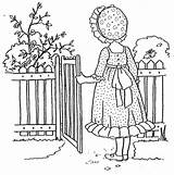 Holly Hobbie Coloring Pages Original Vintage Fun Fashioned Old Kids Printable Embroidery Colouring Kay Sarah Book Color Stamps Books Getdrawings sketch template