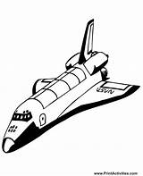Shuttle Colouring sketch template