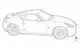 370z sketch template