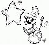 Marvin Martian Marsmensch Ausmalbilder Tunes Looney sketch template