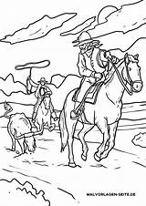 Cowboys Ausmalbilder Ausmalbild Westen Malvorlagen Bojanje Ausmalen Stranica Großformat Wilden Grafik sketch template