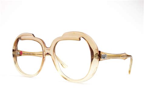 vintage eyeglasses 70s clear oversized glasses nos 1970s clear