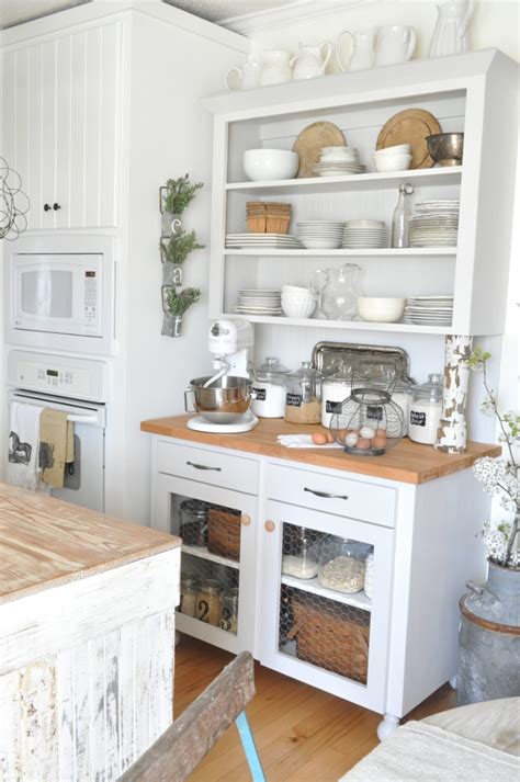 rustic white kitchen pictures