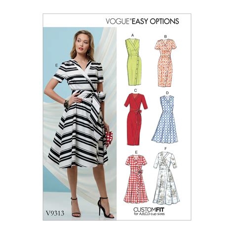 Vogue Patterns Sewing Pattern Misses Dress And Sash 14 16 18 20 22