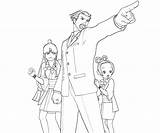 Phoenix Wright Vs Capcom Marvel Actions Coloring Pages sketch template