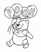 Pooh Winnie Coloring Kids Print Simple Color Pages sketch template