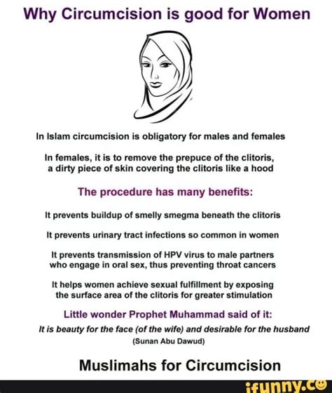 Why Circumcision Is Good For Women Q Y In Islam
