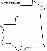 Mauritania Maps Territory Represents Mainland Worldatlas sketch template